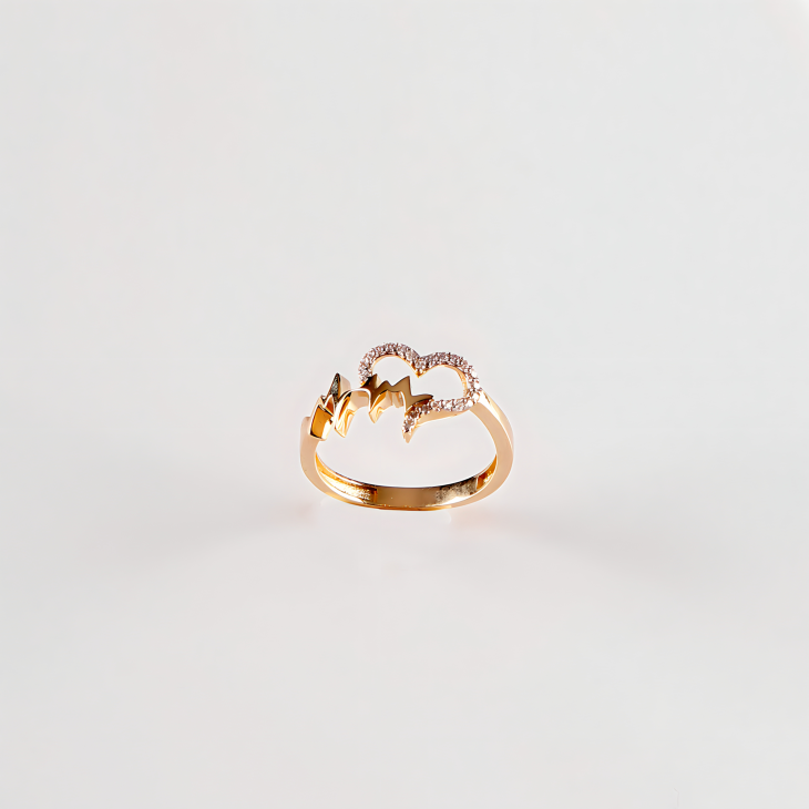 Unique Heart Gold Ring | Timeless Elegance for Engagements & Anniversaries - Image 6
