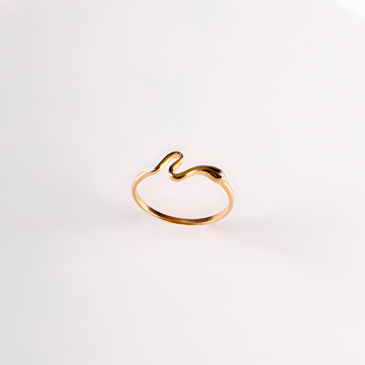 Gold Snake Ring | Timeless Elegance for Engagements & Special Occasions - Image 2