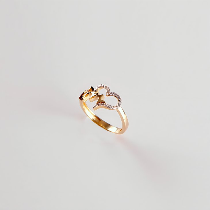 Unique Heart Gold Ring | Timeless Elegance for Engagements & Anniversaries