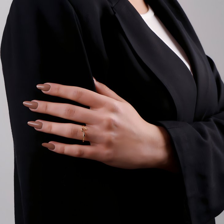 Gold Snake Ring | Timeless Elegance for Engagements & Special Occasions - Image 3