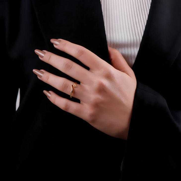Gold Snake Ring | Timeless Elegance for Engagements & Special Occasions - Image 7