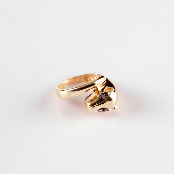 Gold Serpent Head Ring | Timeless Elegance & Perfect Gift for Special Occasions - Image 3