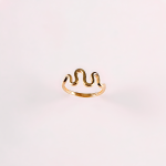 Gold Wave Ring | Timeless Elegance for Engagements & Special Occasions