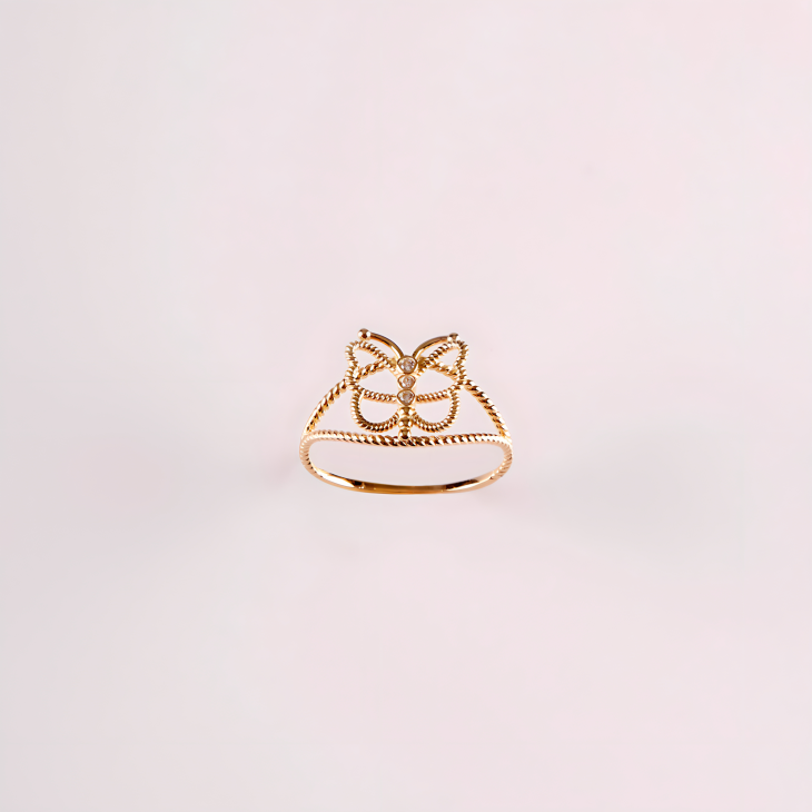 Gold Butterfly Ring | Elegant Handmade Design & Perfect Gift for Her