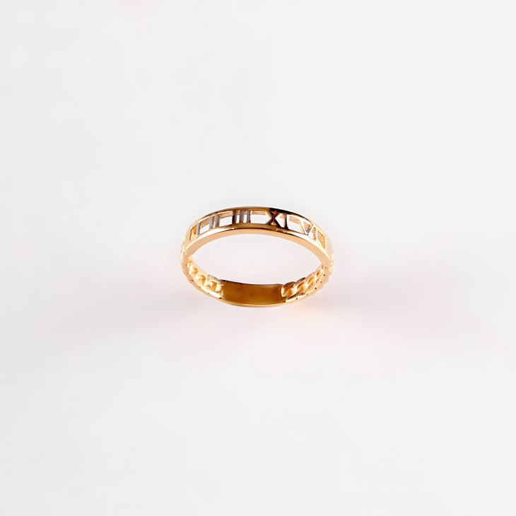 Gold Roman Numeral Ring | Timeless Elegance for Engagements & Anniversaries - Image 7