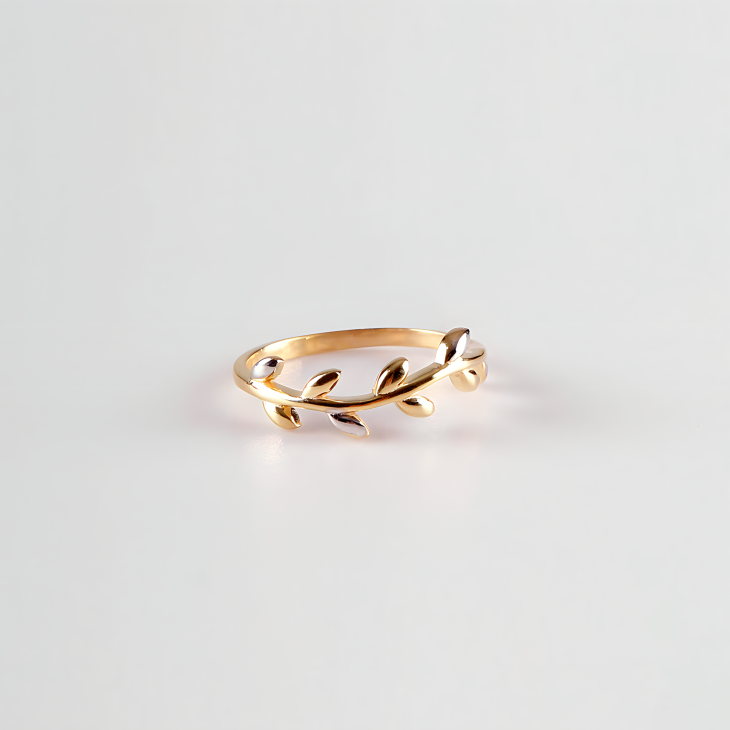 Gold Olive Leaf Ring | Timeless Elegance for Engagements & Special Days