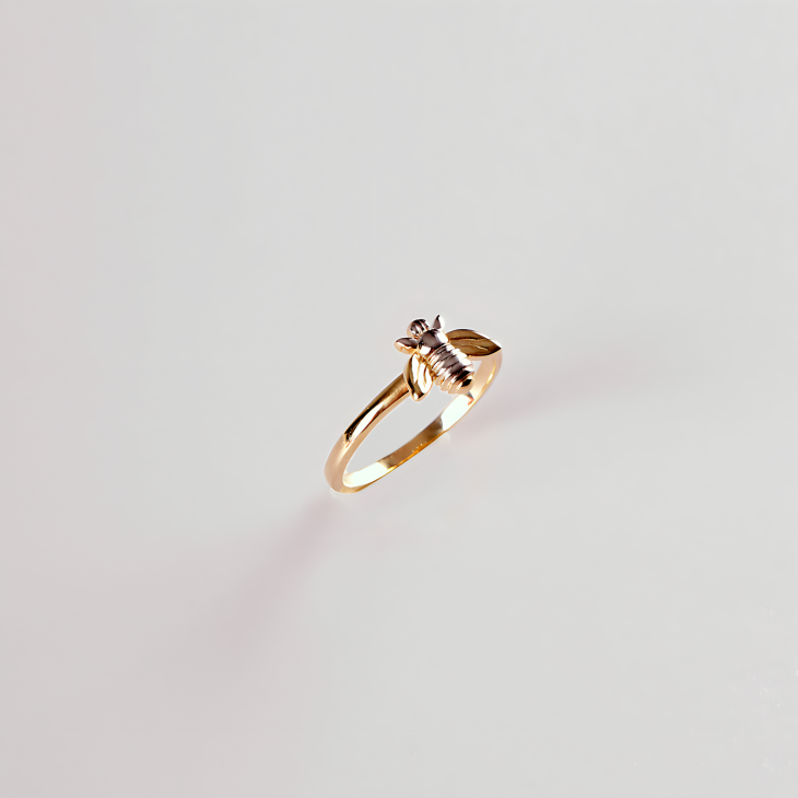 14K Gold Bee Ring | Timeless Elegance & Perfect Gift for Engagements & Anniversaries - Image 3