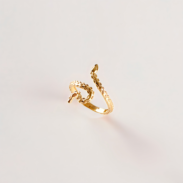 Gold Snake Ring | Timeless Elegance for Engagements & Special Occasions - Image 5