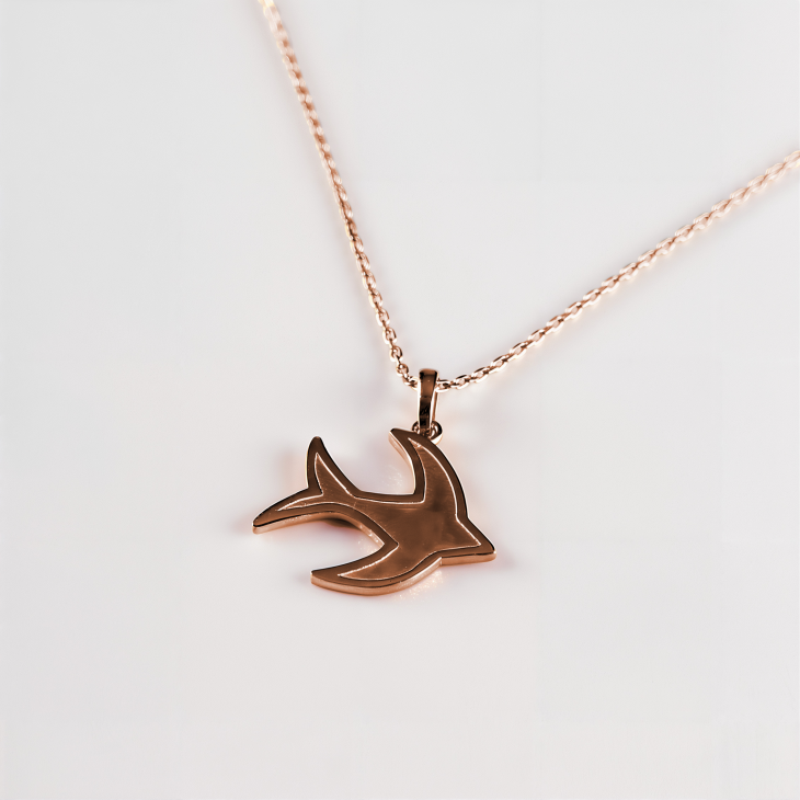 Gold Bird Necklace | Romantic & Fashionable Gift for Women & Girls - Image 7