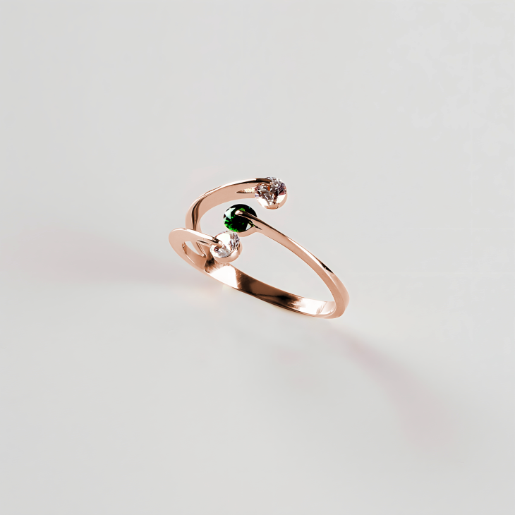 Colorful Stone Gold Ring | Timeless Elegance for Engagements & Special Occasions - Image 5