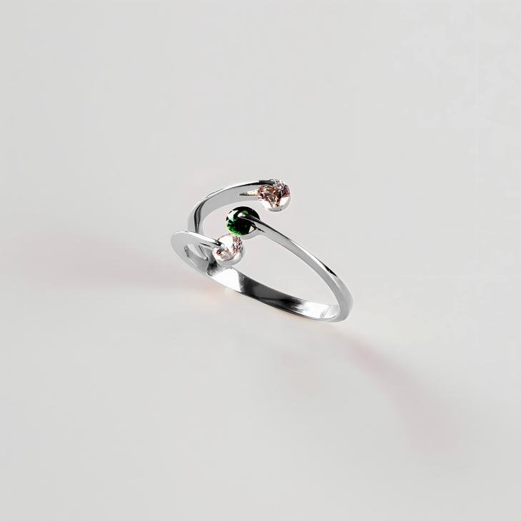 Colorful Stone Gold Ring | Timeless Elegance for Engagements & Special Occasions - Image 7