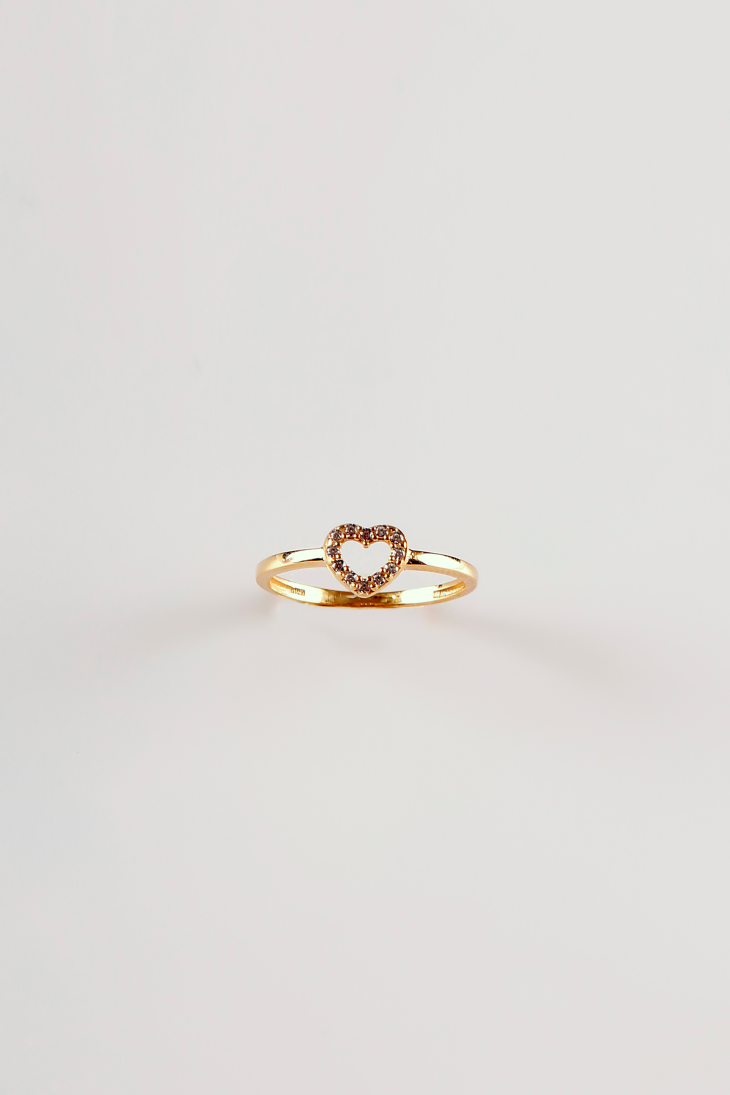 14K Gold Heart Ring with Gem | Timeless Elegance for Engagements & Anniversaries - Image 5