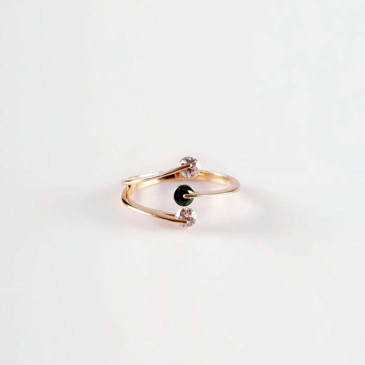 Colorful Stone Gold Ring | Timeless Elegance for Engagements & Special Occasions - Image 8