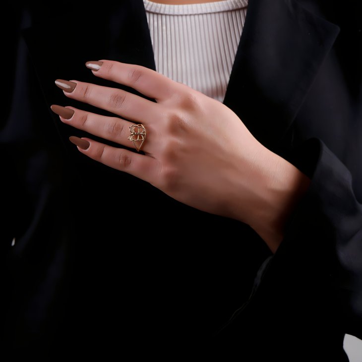 Gold Butterfly Ring | Elegant Handmade Design & Perfect Gift for Her - Image 6