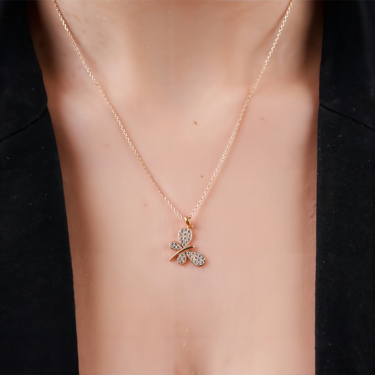 Gold Dragonfly Necklace | Timeless Elegance & Perfect Gift for Her - Image 2