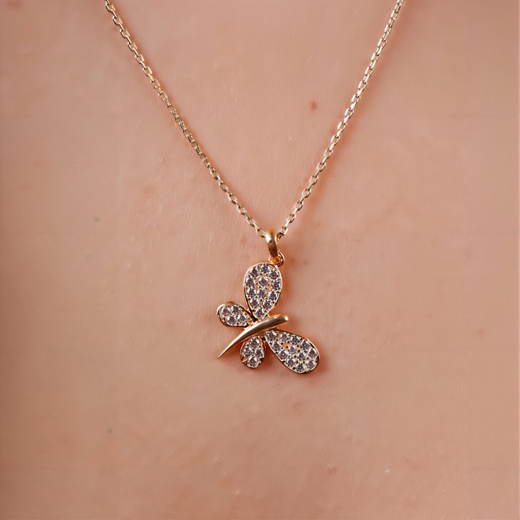 Gold Dragonfly Necklace | Timeless Elegance & Perfect Gift for Her - Image 6