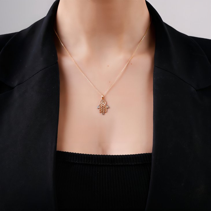 Gold Hamsa Hand Necklace | Timeless Elegance & Perfect Gift for Women - Image 5