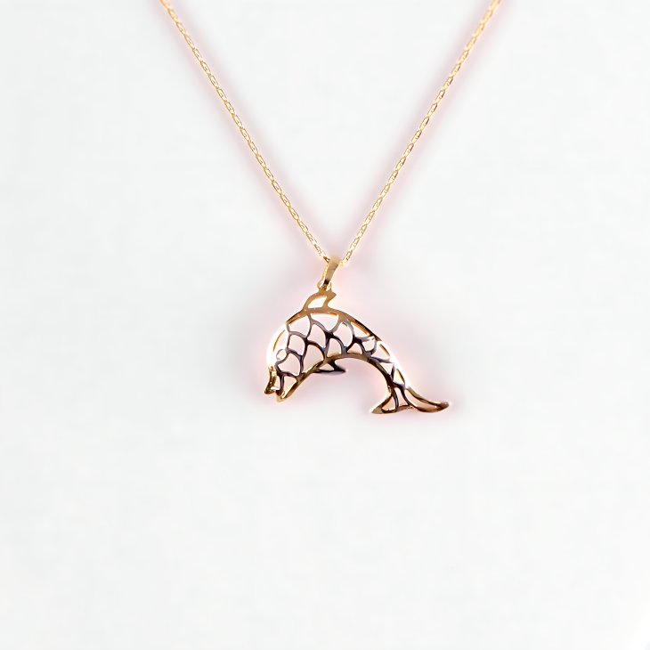 Gold Dolphin Necklace | Timeless Elegance & Perfect Gift for Women - Image 3