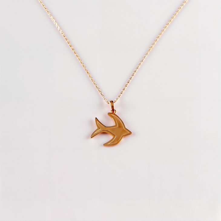 Gold Bird Necklace | Romantic & Fashionable Gift for Women & Girls - Image 3