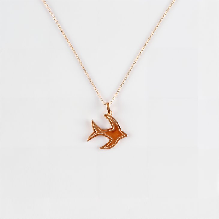 Gold Bird Necklace | Romantic & Fashionable Gift for Women & Girls - Image 5