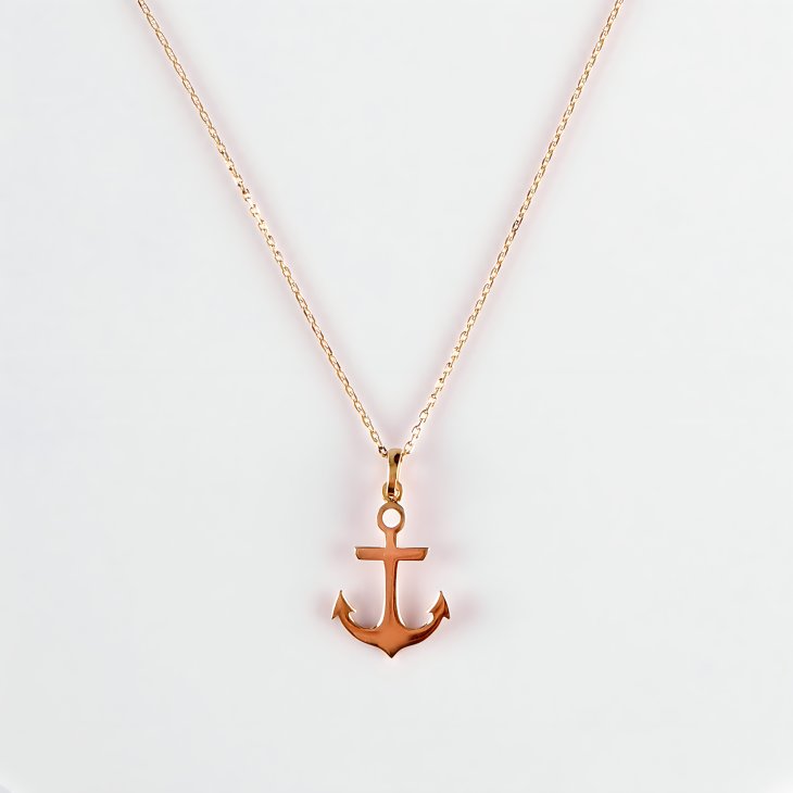 Gold Anchor Necklace | Minimalist Nautical Design, Perfect for Everyday & Special Occasions - Image 8