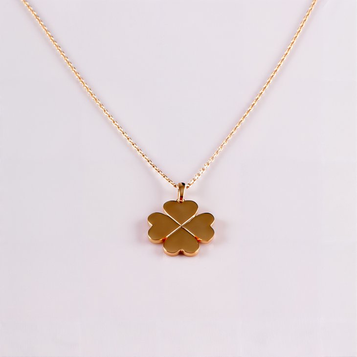 Clover Gold Necklace | Fashionable & Romantic Gift for Women & Girls - Image 3