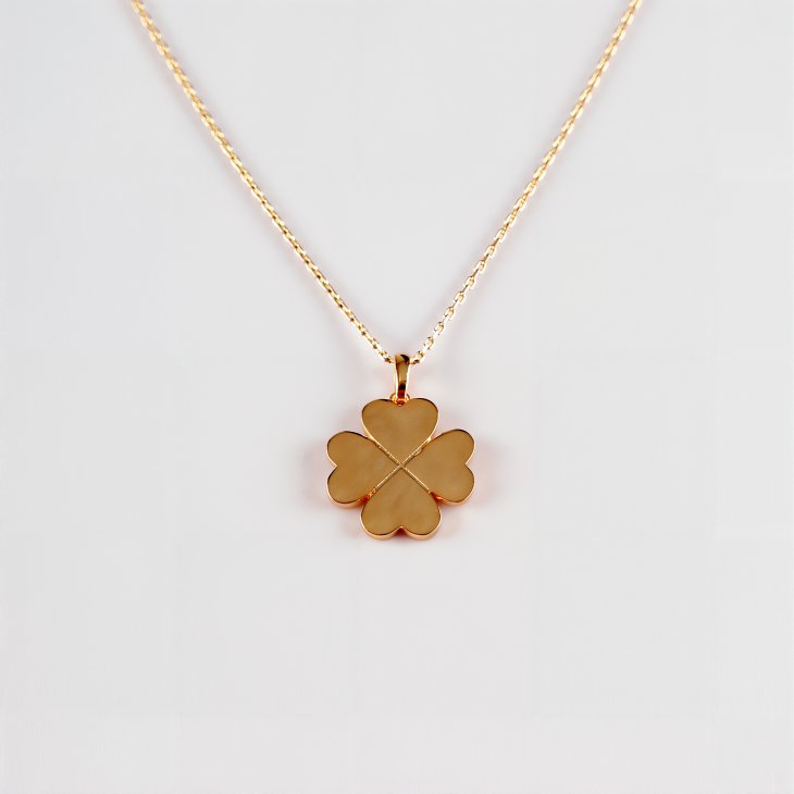 Clover Gold Necklace | Fashionable & Romantic Gift for Women & Girls - Image 6