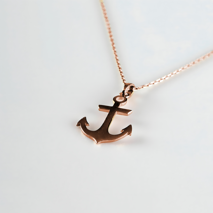Gold Anchor Necklace | Minimalist Nautical Design, Perfect for Everyday & Special Occasions - Image 5