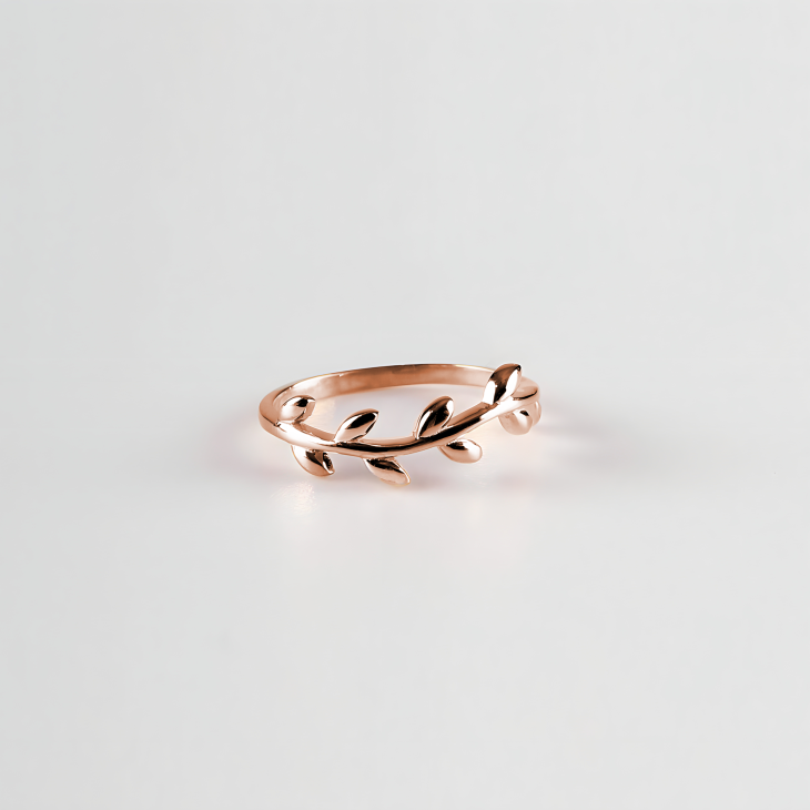 Gold Olive Leaf Ring | Timeless Elegance for Engagements & Special Days - Image 7