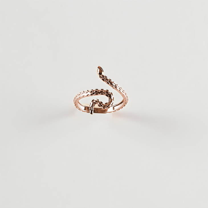 Gold Snake Ring | Timeless Elegance for Engagements & Special Occasions - Image 7