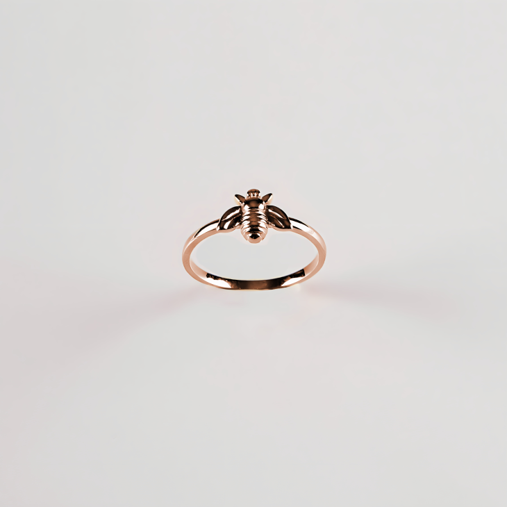 14K Gold Bee Ring | Timeless Elegance & Perfect Gift for Engagements & Anniversaries - Image 8