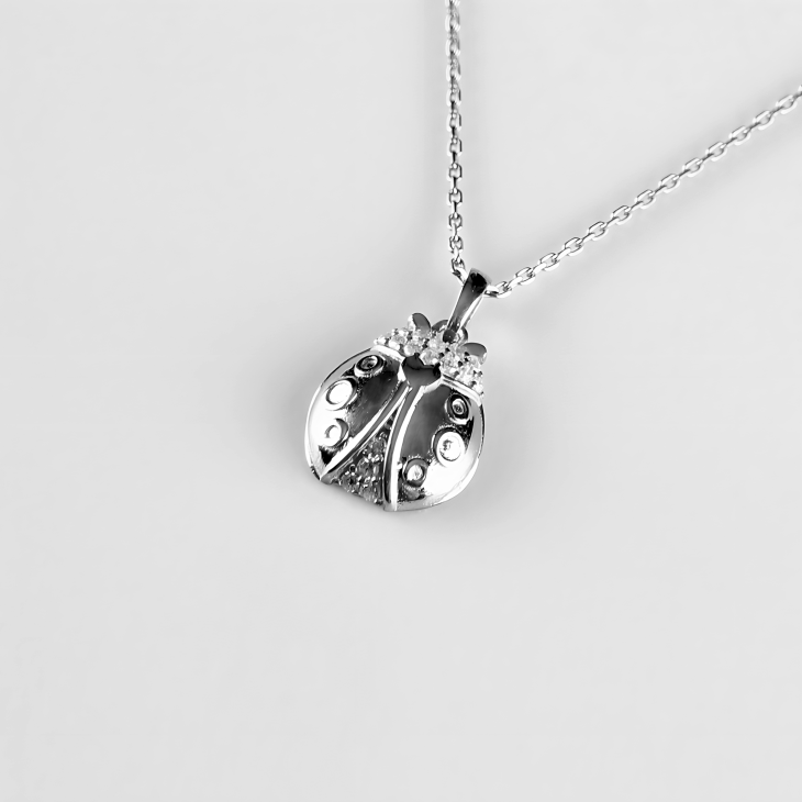 Solid Gold Ladybug Necklace | Minimalist Design & Elegant Gift for Women - Image 8