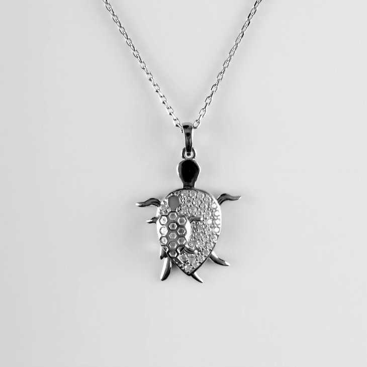 Solid Gold Turtle Necklace | Minimalist Design & Elegant Gift for Women - Image 8