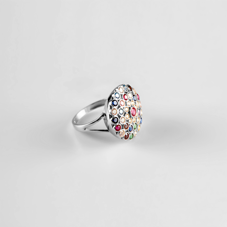 14K Solid Gold Multi-Gemstone Ring | Timeless Elegance for Engagements & Special Days - Image 8