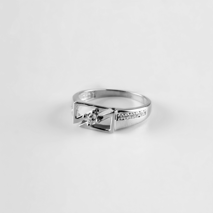 Art Deco Gold Ring with Gem | Elegant Craftsmanship for Engagements & Anniversaries - Image 7