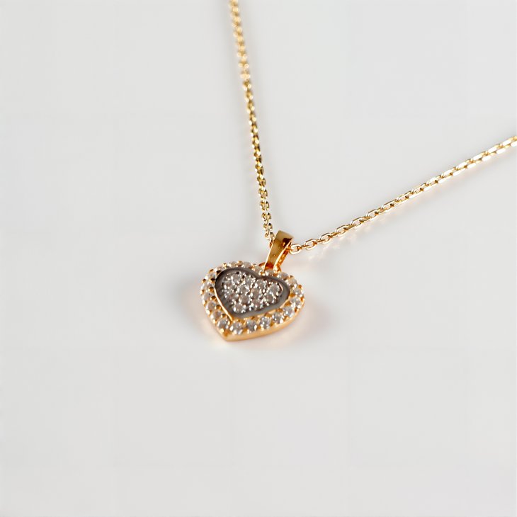 Heart Gold Necklace | Trendy & Romantic Gift for Women & Girls