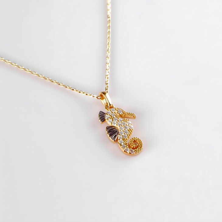 Gold Sea Horse Necklace | Timeless Elegance & Perfect Gift for Women