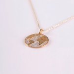 Gold World Map Necklace | Minimalist Globe Design for Any Occasion