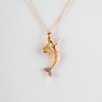 Solid Gold Mermaid Necklace | Minimalist Design & Elegant Gift for Women