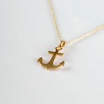 Gold Anchor Necklace | Minimalist Nautical Design, Perfect for Everyday & Special Occasions